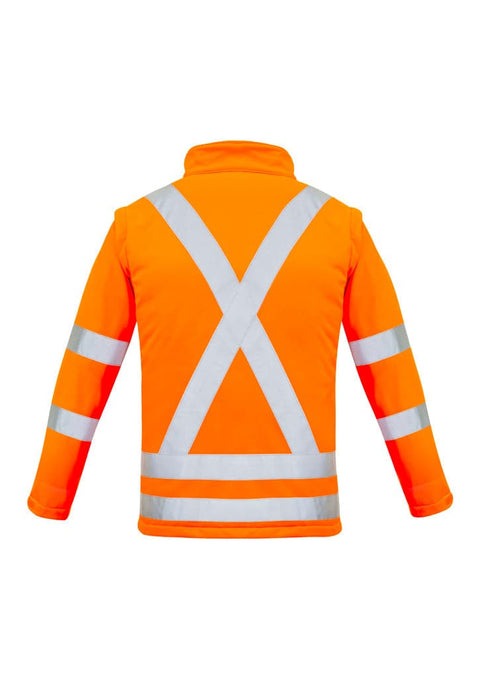 Syzmik Workwear Women's Hi Vis Rail X Back Softshell Jacket ZJ770 Work Wear Syzmik   