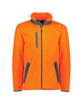 Syzmik Workwear Unisex Streetworx Full Zip Sherpa Fleece ZT285 Work Wear Syzmik Orange XXS 