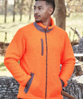Syzmik Workwear Unisex Streetworx Full Zip Sherpa Fleece ZT285 Work Wear Syzmik   