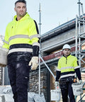 Syzmik Workwear Unisex Hi Vis Stretch Taped Hoodie ZT483 Work Wear Syzmik   