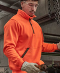 Syzmik Workwear Unisex Streetworx Water Resistant 1/4 Zip Pullover ZT665 Syzmik