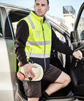 SYZMIK Unisex Hi-Vis Softshell Vest ZV426 Work Wear Syzmik   