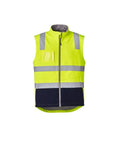 SYZMIK Unisex Hi-Vis Softshell Vest ZV426 Work Wear Syzmik Yellow/Navy S 