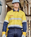 Syzmik Workwear Men's Flame Lightweight Ripstop FR Shirt ZW180 Work Wear Syzmik   