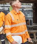 SYZMIK Men's VIC rail Segmented Tape Shirt ZW682 - Allsorts Workwear