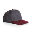 As Colour clip snapback cap 1102 Active Wear As Colour DARK GREY/BURGUNDY OS 