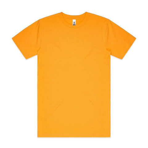 As Colour Men's block T shirt 5050 (No print no sale) Casual Wear As Colour GOLD SML 