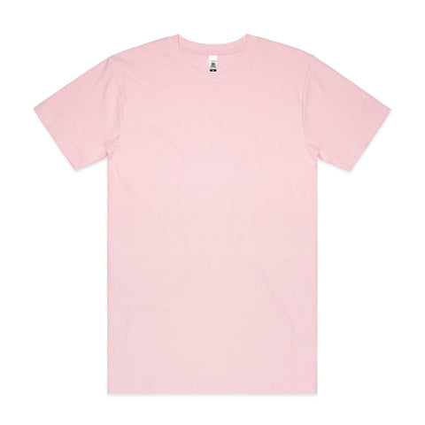 As Colour Men's block T shirt 5050 (No print no sale) Casual Wear As Colour PINK SML 