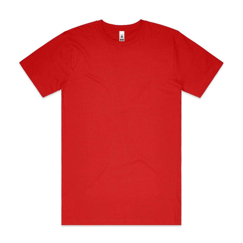 As Colour Men's block T shirt 5050 (No print no sale) Casual Wear As Colour RED SML 