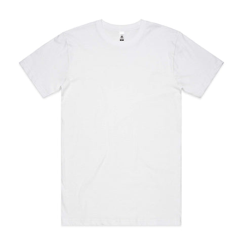 As Colour Men's block T shirt 5050 (No print no sale) Casual Wear As Colour WHITE SML 