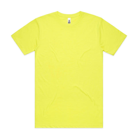 As Colour Men's block tee 5050F Casual Wear As Colour SAFETY YELLOW SML 