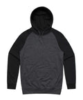 As Colour Men's case hoodie 5205 Casual Wear As Colour ASPHALT MARLE/BLACK XSM 