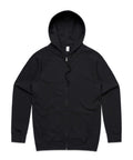 As Colour Men's official zip hoodie 5103 Casual Wear As Colour BLACK XSM 