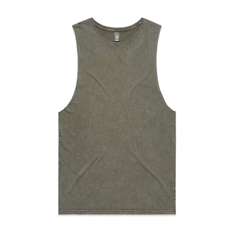 As Colour Men's stone wash barnard tank 5039 Casual Wear As Colour MOSS STONE XSM 