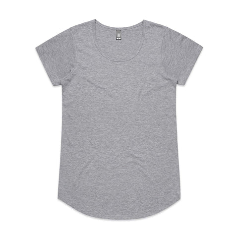 As Colour Women's mali tee 4008 Casual Wear As Colour GREY MARLE XSM 