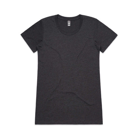 As Colour Women's Wafer tee 4002 Casual Wear As Colour ASPHALT MARLE XSM 