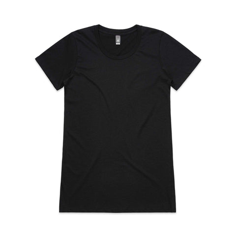 As Colour Women's Wafer tee 4002 Casual Wear As Colour BLACK XSM 