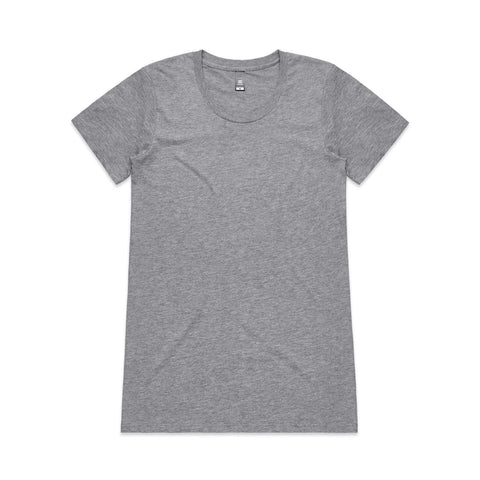 As Colour Women's Wafer tee 4002 Casual Wear As Colour GREY MARLE XSM 