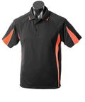 Aussie Pacific Eureka Kids Polo Shirt 3304 Casual Wear Aussie Pacific Black/Orange/Ashe 6 