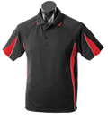 Aussie Pacific Eureka Kids Polo Shirt 3304 Casual Wear Aussie Pacific Black/Red/Ashe 6 