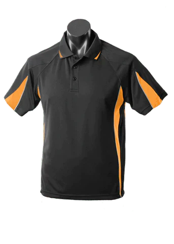 Aussie Pacific Eureka Kids Polo Shirt 3304 Casual Wear Aussie Pacific Black/Gold/Ashe 6 