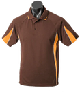 Aussie Pacific Eureka Kids Polo Shirt 3304 Casual Wear Aussie Pacific Chocolate/Gold/White 6 