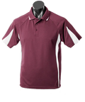 Aussie Pacific Eureka Kids Polo Shirt 3304 Casual Wear Aussie Pacific Maroon/White/Ashe 6 