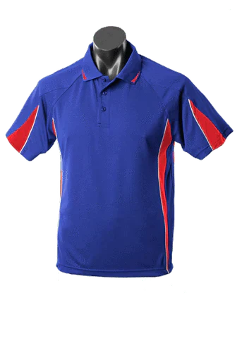 Aussie Pacific Eureka Kids Polo Shirt 3304 Casual Wear Aussie Pacific Royal/Red/White 6 