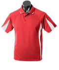 Aussie Pacific Eureka Kids Polo Shirt 3304 Casual Wear Aussie Pacific Red/White/Ashe 6 