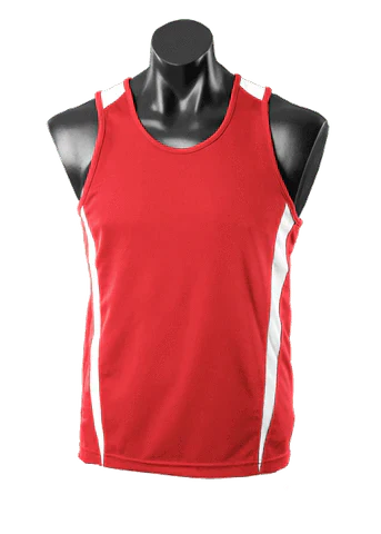 Aussie Pacific Eureka Kids Singlet 3104 Casual Wear Aussie Pacific Red/White 6 