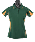 Aussie Pacific Eureka Ladies Polo Shirt 2304 Casual Wear Aussie Pacific Bottle/Gold/Ashe 8 