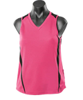 Aussie Pacific Eureka Ladies Singlet 2104 Casual Wear Aussie Pacific Hot Pink/Black 8 