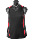 Aussie Pacific Eureka Ladies Singlet 2104 Casual Wear Aussie Pacific Black/Red 8 