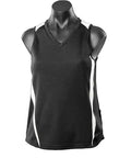 Aussie Pacific Eureka Ladies Singlet 2104 Casual Wear Aussie Pacific Black/White 8 