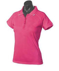 Aussie Pacific Flinders Women's Polo Shirt 2308 Casual Wear Aussie Pacific Hot Pink/White 6 