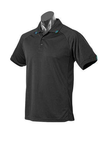 Aussie Pacific Flinders Men's Polo Shirt 1308 Casual Wear Aussie Pacific Black/Teal S 