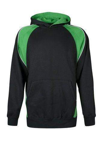 Aussie Pacific Huxley Kids Hoodie 3509 Casual Wear Aussie Pacific Black/Kawa Green/White 6 