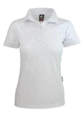 Aussie Pacific Ladies Lachlan Polo Shirt 2314 Casual Wear Aussie Pacific White 6 