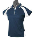 Aussie Pacific Ladie's Panorama Polo Shirt 2309 Casual Wear Aussie Pacific Navy/Ashe/White 6 