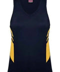 Aussie Pacific Ladies Tasman Singlet 2111 Casual Wear Aussie Pacific Navy/Gold 4 