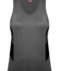 Aussie Pacific Ladies Tasman Singlet 2111 Casual Wear Aussie Pacific Ashe/Black 4 