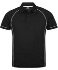 Aussie Pacific Men's Endeavour Work Polo Shirt 1310 Casual Wear Aussie Pacific Black/White S 