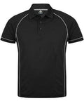 Aussie Pacific Men's Endeavour Work Polo Shirt 1310 Casual Wear Aussie Pacific Black/Silver S 