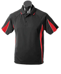 Aussie Pacific Men's Eureka Polo Shirt 1304 Casual Wear Aussie Pacific Black/Red/Ashe S 