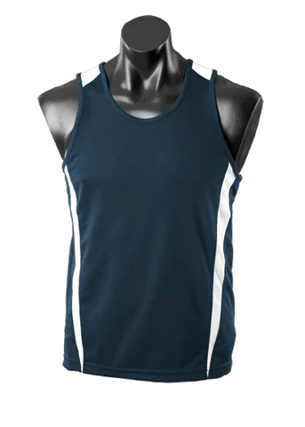 Aussie Pacific Men's Eureka Singlet 1104 Casual Wear Aussie Pacific Navy/White S 