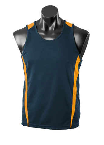 Aussie Pacific Men's Eureka Singlet 1104 Casual Wear Aussie Pacific Navy/Gold S 