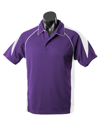 Aussie Pacific Casual Wear Purple/White / S AUSSIE PACIFIC men's premier polo shirt 1301