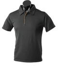 Aussie Pacific Men's Yarra Polo Shirt 1302 Casual Wear Aussie Pacific Black/Gold S 