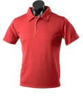 Aussie Pacific Men's Yarra Polo Shirt 1302 Casual Wear Aussie Pacific Red/White S 