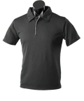 Aussie Pacific Men's Yarra Polo Shirt 1302 Casual Wear Aussie Pacific Black/White S 